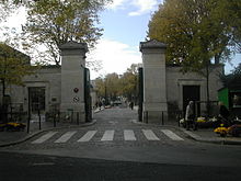 Entrée principale Cimetière Montparnasse